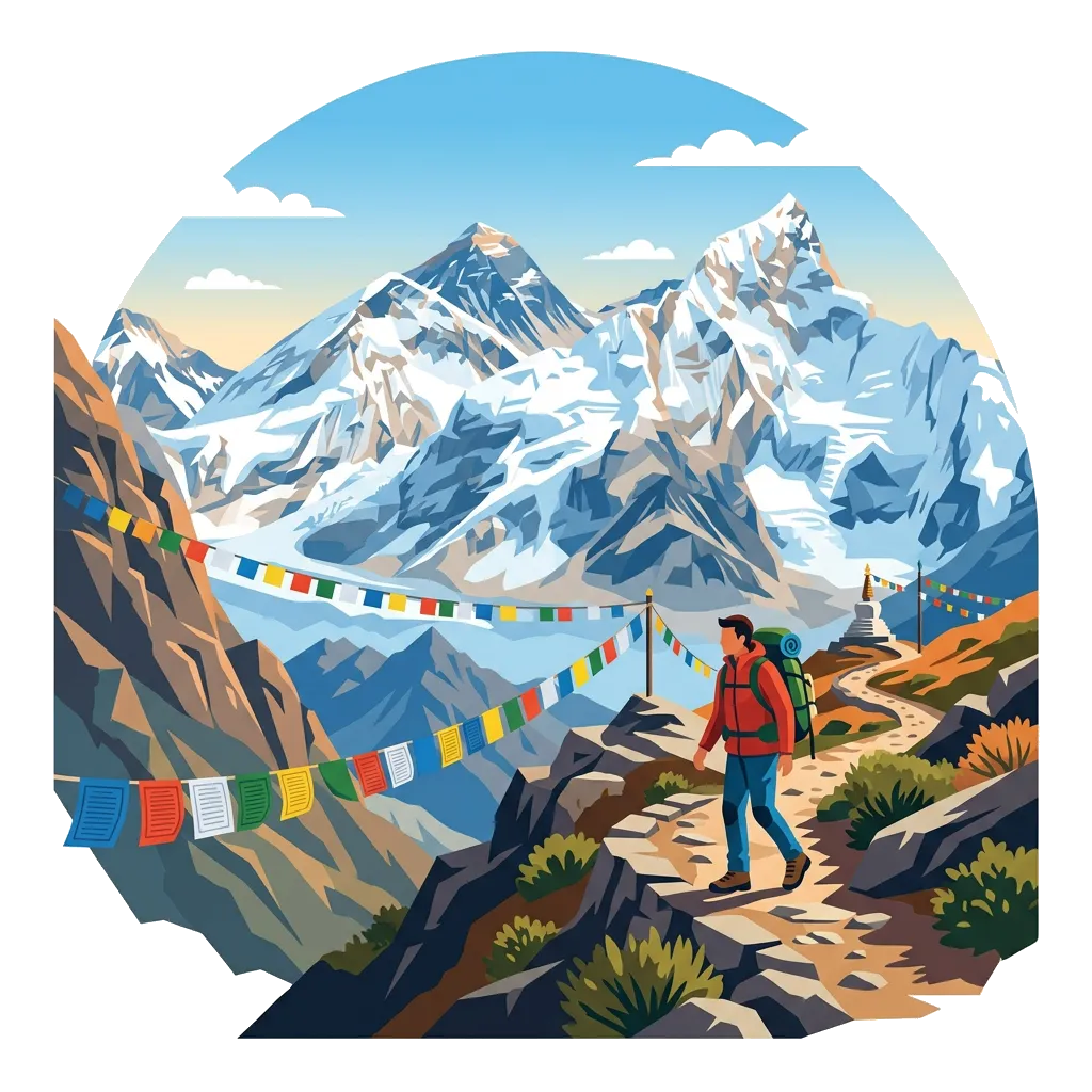 Himalayas Vector graphic